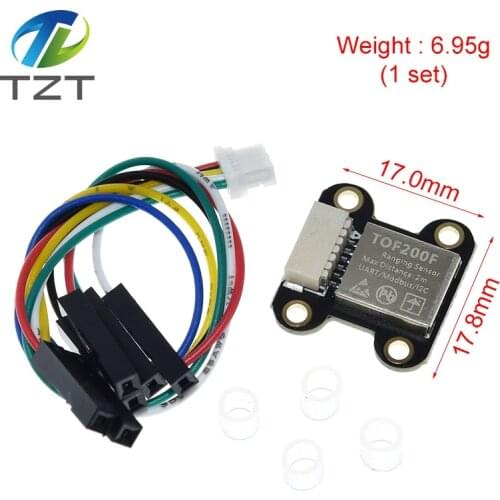 VL6180 VL53L0 VL53L1 Time-of-Flight (ToF) Laser Ranging Built-in MCU Algorithm TOF050F TOF200F TOF400F 50CM/2M/4M MODBUS/IIC I2C