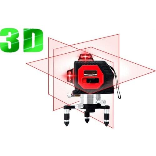 12 line laser level 360 Vertical And Horizontal Self-leveling Cross Line 3D Laser Level Red Beam