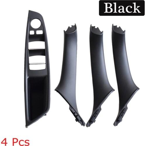 Left Hand Drive For BMW F11 LCI 518d 520d 520dx 520i 2012-2017 Beige Black Car Interior Inner Door Handle Panel Pull Trim Cover