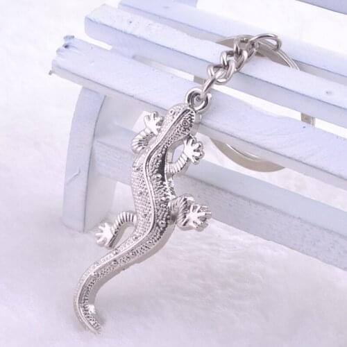 Cute Animal Keychain Gecko Pendant Charm Men And Women Car Bag Key Chain Pendant
