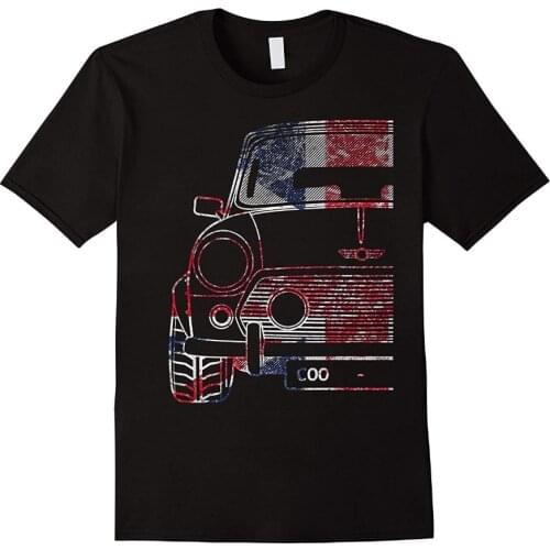 Classic Mini Uk Roughed Men Tops Tees 2019 Newest Summer Fashion Printing O-Neck Custom Design T Shirts