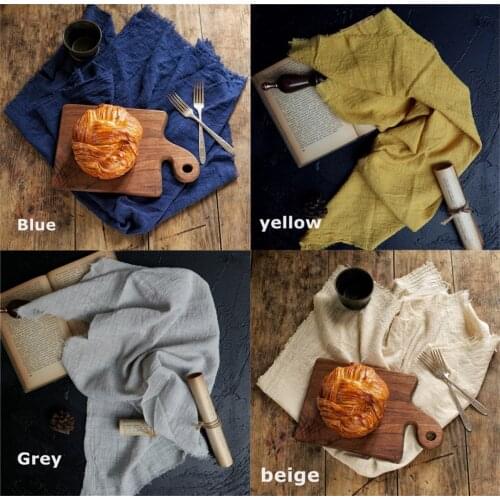 Bump Texture Gunny Cotton Cloth Photography Background Props Photo Studio Accessories for Delicacy Fine Food Backdrop Decoration