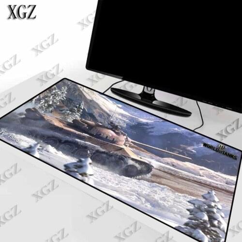 XGZ World of Tanks Lock Edge Desktop Mousepad Table Keyboard Gaming Mouse Pad 60X30CM/90X40CM Large Office Computer Desk Mat XXL