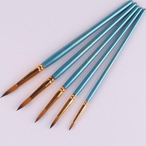 Nylon Paint Brush Miniature Drawing Gouache Oil Painting Brush Pinceles Professional Hook Line Brush Pen Arte Art Supplies