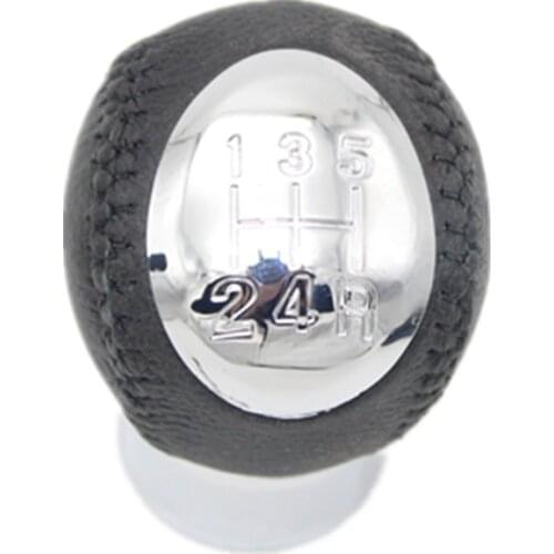 New For Mazda 3 5 6 323 626 Premacy MPV Rx8 Car-Styling Manual 5 Speed Gear Shift Knob Stick Handle Head Cover Chrome Cap