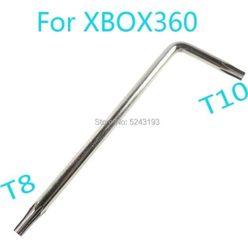 50pcs/lot T8 T10 L Key Screwdriver for Xbox 360 Controller Mod Kits/ Repair Tool Security Torx Screwdriver