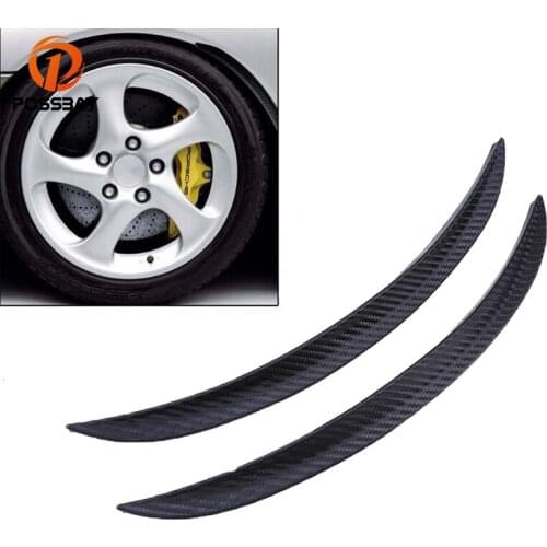 POSSBAY Car Fender Flares Wheel Eyebrow Protector Car Mudguards Sticker Universal for Nissan Ford Peugeot VW Toyota Mudguard