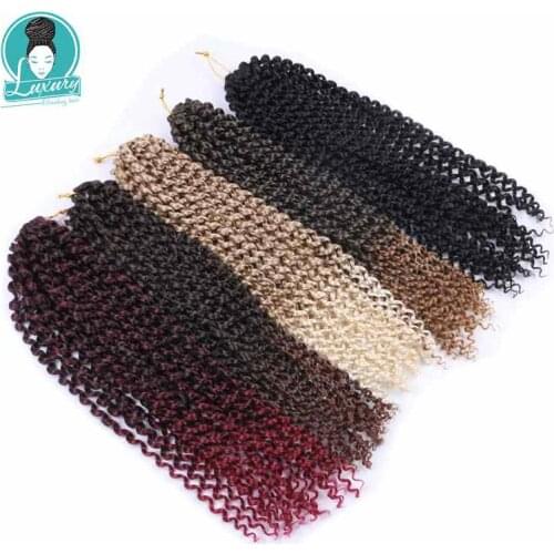Luxury for Braiding 18 inch 24 strands/pack Pre Looped Crochet Braids Synthetic Ombre Passion Twist Braiding Hair