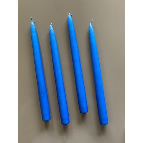 Mysterious Home 4 Pcs Blue Candlestick Candle