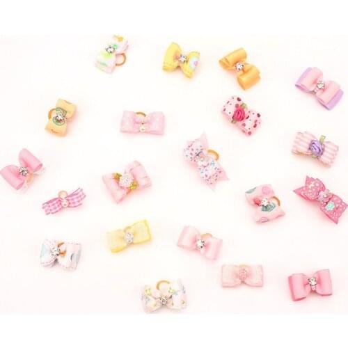 Traumdeutung Small Dogs Bows christmas Accessories Hair Clips Grooming Yorkshire Pets Hair Bows Table Supplies accessoire chien