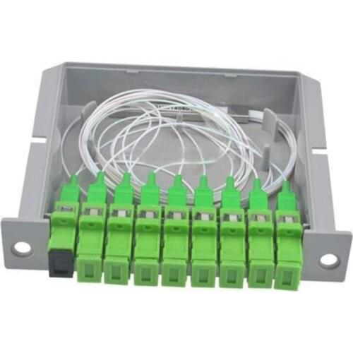 SC APC PLC 1X8 splitter Fiber Optical Box FTTH PLC Splitter box with 1X8 Planar waveguide type Optical splitter