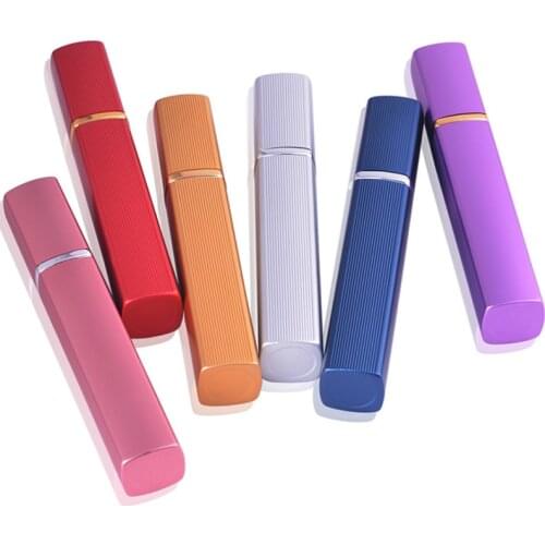 1Pcs 12ml Perfume Bottle Mini Portable Travel Refillable Perfume Atomizer Bottle Nozzle Spray Scent Pump Housing 6 Color Bottle