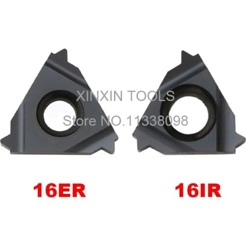 10PCS 16ER 16IR 16 ER IR 1.0/1.25/1.5/1.75/2.0/2.5/3.0 ISO Metric Carbide inserts Thread Turning tool cutting tool Lathe inserts