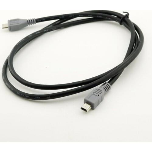 10pcs Mini USB Type B Male To Micro B Male 5 Pin Converter OTG Adapter Lead Data Cable 20cm / 1m 3FT
