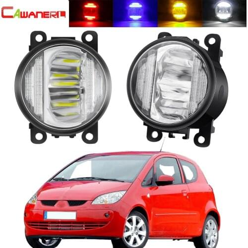 2in1 Fog Light + DRL Car Front Bumper Fog Light Daytime Running Lamp H11 12V For Mitsubishi Colt Hatchback 2004-2012