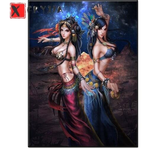 5D square round stones Sexy indian woman full diamond embroidery crystal diamond painting mosaic diy pattern hobby needlework