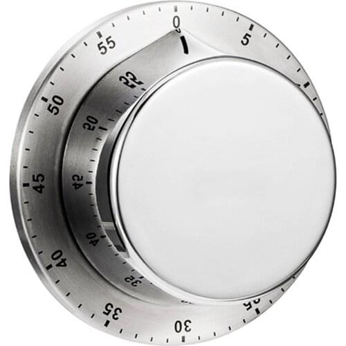 60 Minutes Kitchen Timer Stainless Steel Kitchen Gadgets with Magnetic Base Cooking Tools