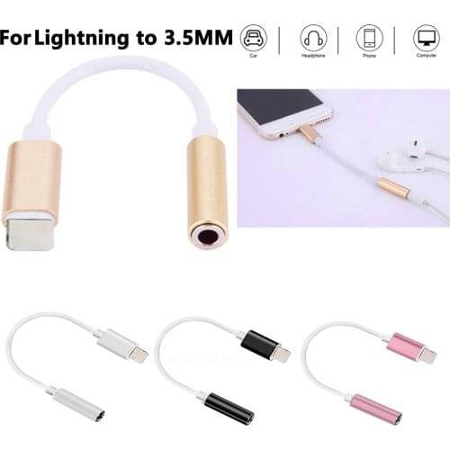 3.5 Jack Earphone For Lightning to 3.5mm AUX Headphones Adapter Audio cable For iPhone SE 2020 12 Mini 11 Pro XS Max XS XR X 7 8