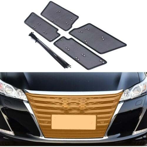 For Toyota Crown S210 2012-2018 Car Accessory Front Grille Insert Net Anti-insect Dust Garbage Proof Stainless Inner Cover Mesh