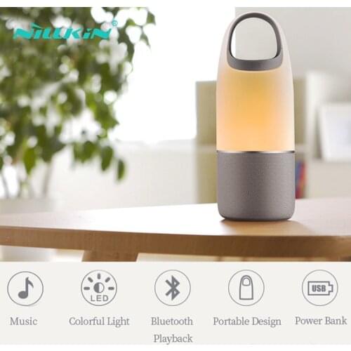 Mini Wireless Bluetooth Speaker NILLKIN Stereo Subwoofer Loudspeaker Colorful Portable Speakers Power Bank Car Outdoor Bedroom