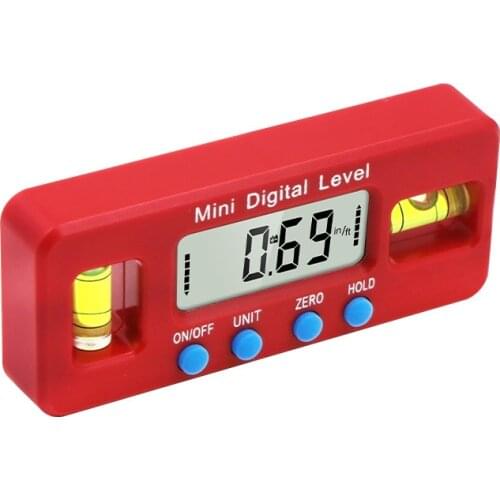 Digital angle finder Protractor electronic level box 360 Degree digital inclinometer angle measuring tool with magnets Portable