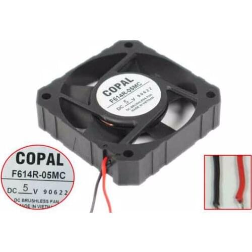 COPAL F614R-05MC DC 5V 60x60x15mm 2-Wire Server Cooling Cooling Fan