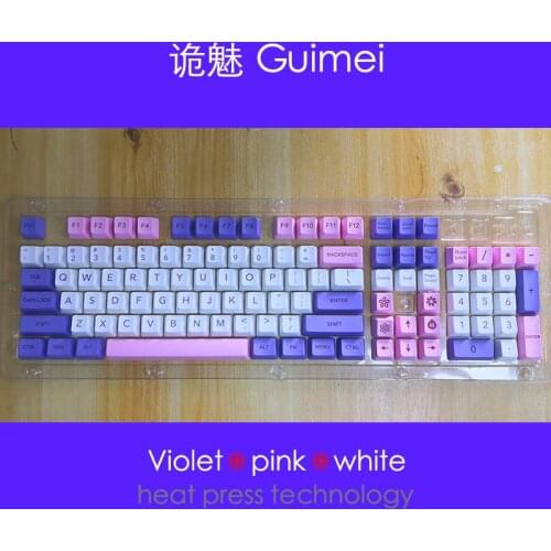 104-key Henna Dye Keycap PBT Sublimation OEM Height Keycap Mechanical Keyboard Keycap for MX Keyboard 104 87 61 Melody 96 KBD75