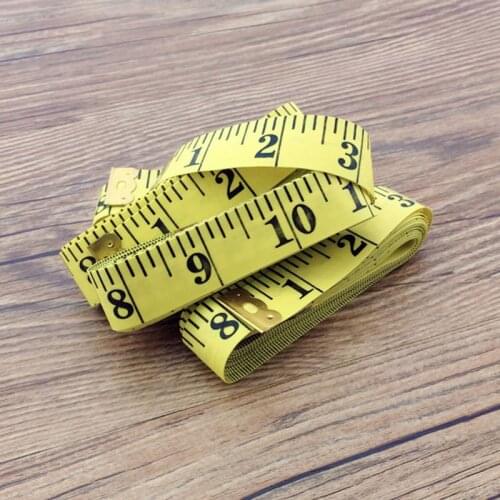 Useful Body Measuring Yellow 3M Ruler Sewing Tailor Tape Sewing Ruler Meter Sewing Measuring Tape Dressmaking Double-sided Scale
