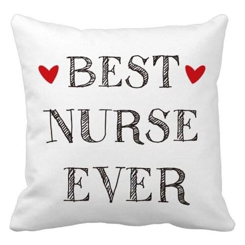 Best nurse ever Quote Respected Throw Pillow Square Cover