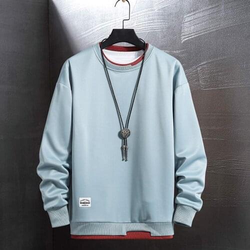 2020 New T - shirt Mens Long Sleeve Shirt Trend Loose Clothes Thin Backing Shirt