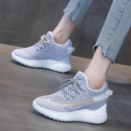 2021new Spring and Summer Womens Shoes Height Increasing Insole 6cm Dad Shoes Sports Casual Shoes