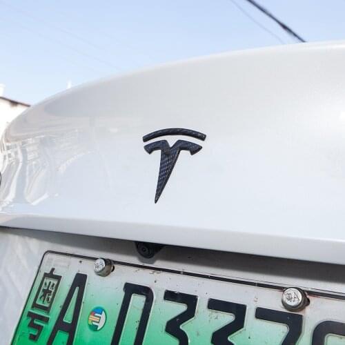 Model3 Front/Trunk Logo Rear logo Sticker For Tesla Model 3 2021 Accessories Carbon Fiber for Tesla Model Y Car Model three Y