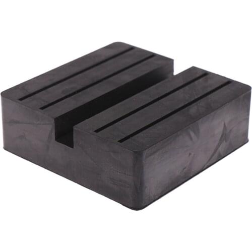 Car Lift Jack Stand Rubber Pads Square Universal Slotted Frame Rail Floor Jack Guard Adapter Pad Automobiles Vehicle Repair Kit