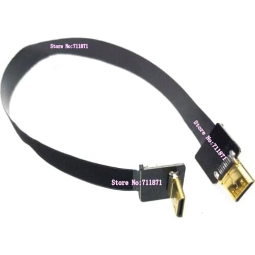 Right Angle Down Bend FPV HDTV Aerial Photography Type C Mini HDMI Cable Line Camera UAV unmanned aerial vehicle FPV HDMI Line