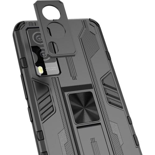 Luxury Case for VIVO V21E 5G 4G 2021 Bumper Armor Back Panel 360 Protect Cover Vivo V21E V21 E Stand Funda Vivo V21E Phone Case