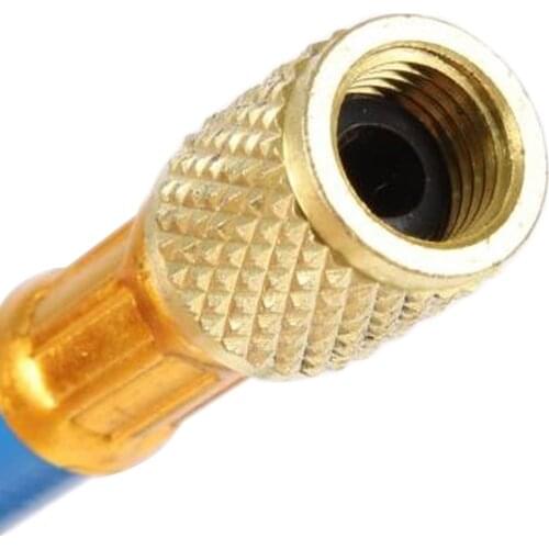 R134A Car AC Air Conditioning Refrigerant Recharge Hose W/ Pressure Gauge Measuring Kit Copper Auto Car Accessories