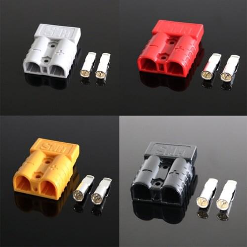 SB50 50A 600V plug connector bipolar with copper contact dust cover can be quickly connected to the car solar marine forklift