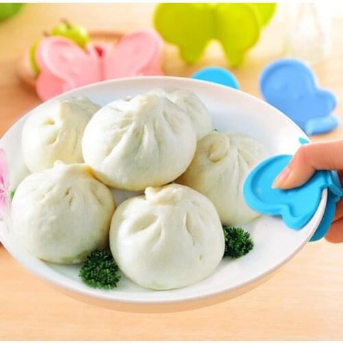 Butterfly kitchen heat insulation and anti-scalding silicone tray holder, oven thickened hand guard, bowl holder, single pack