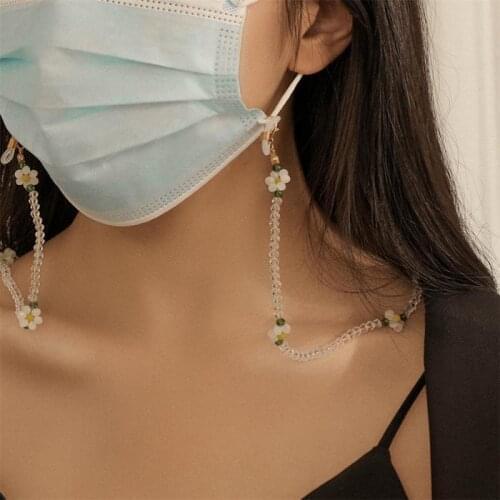 2-IN-1 Mask Hanging Rope Fashion Necklace Face Mask Lanyard Glasses Holder Chain Extension Non-slip Lanyard With Hooks