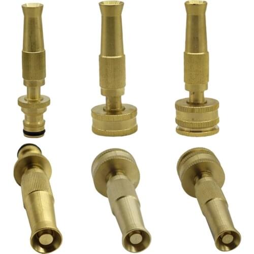 High Pressure Variable Flow Direct Injection Type Water Gun 16mm Nipple Joint 1/2" to 3/4" Thread Irrigation Car Washing Nozzle