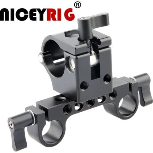 NICEYRIG 25mm Rod Clamp Rig for DJI Ronin M MX Freefly MOVI Tripods Stabilizer Rod Clamp 25mm Rod Clamp 15mm Rig 1/4" 3/8" Screw