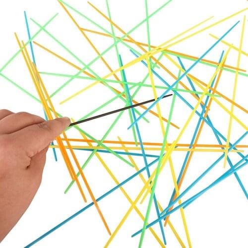 Pick-Up Sticks Game with Dice Classic Desktop Game 100pcs/set Team party game multicolor