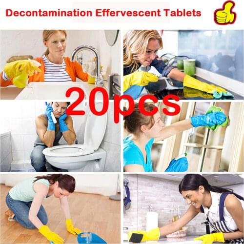 20pc Multifunctional Effervescent Spray Cleaner for Window Car Windshield Cleaning Tablets Clean Spot Toilet Cleaner Detergents