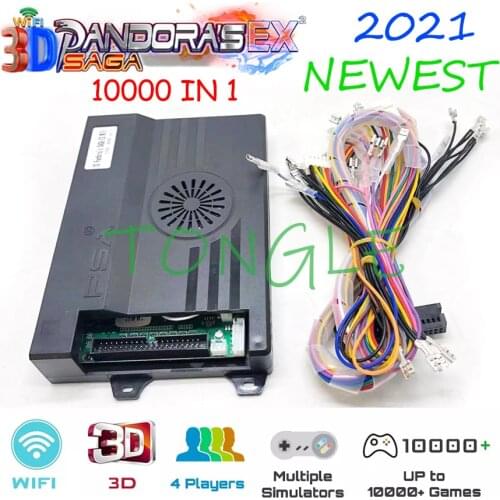 2021 Newest 3D Pandora Saga EX Box 10000 In 1 Wifi Board for Arcade Game Family Console Joystick Push Button 8000 In 1 Upgraded
