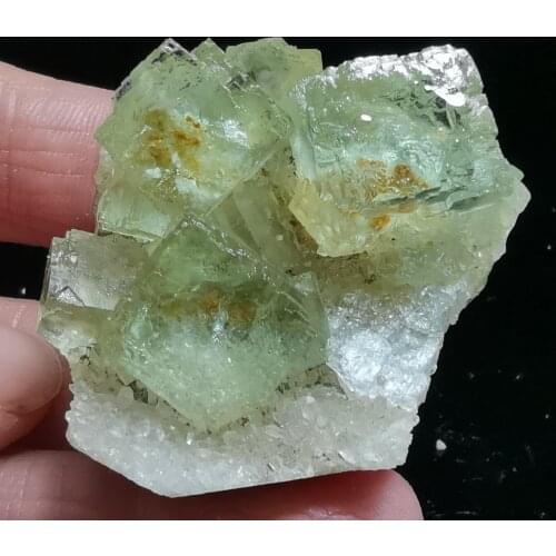 39gNatural rare grass green fluorite mineral specimen stone cluster healing crystal stone decoration QUARTZ GEM