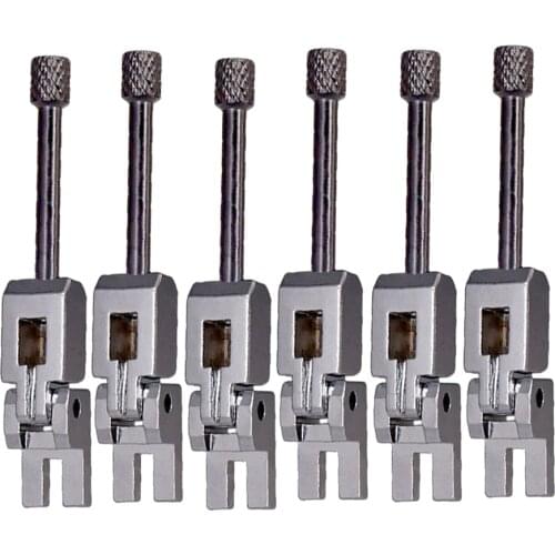 6pcs Zinc Alloy Tremolo Bridge Saddles for Electric Guitar Replacement Parts