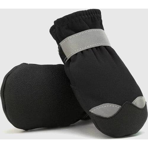 9.5cm Inner Width Large Dog Shoes Waterproof Anti Slip rubber dog boots Warm Snow puppy Shoes Reflective shoe for dog chihuahua