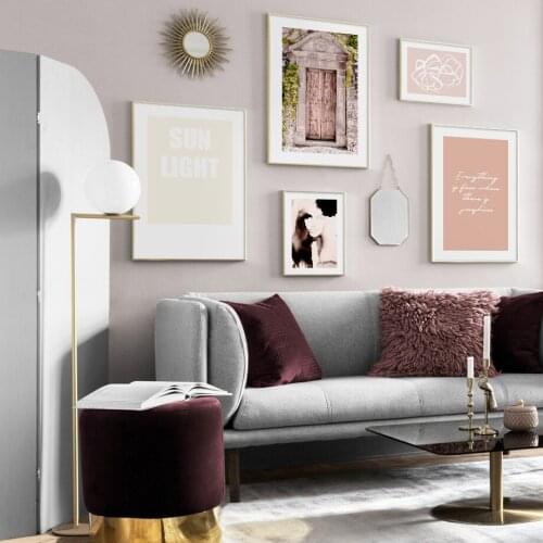 Abstract Portrait Door Quotes Wall Art Print Paper Painting Nordic Posters And Prints Wall Pictures For Living Room Decor