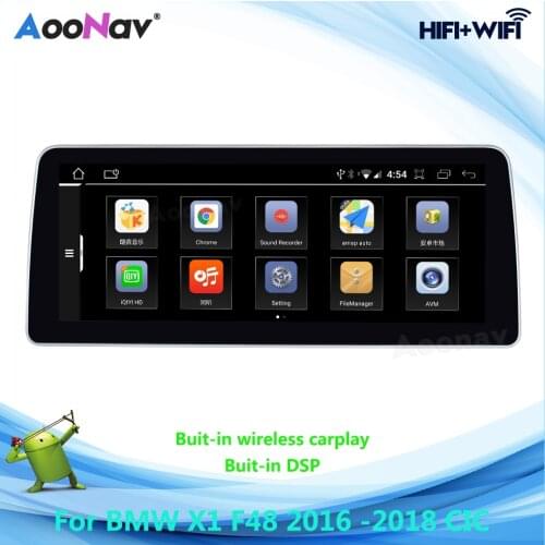 2 Din Android Car Radio For BMW X1 F48 2016 - 2018 CIC System Multimedia Stereo Receiver Auto Radio Player GPS Navigation