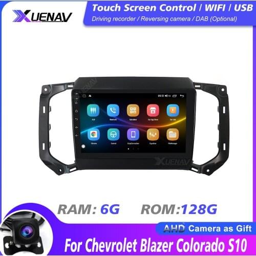 Car GPS Navigation Player Deckless Car Stereo DVD Car Radio For Chevrolet Blazer Colorado S10 2018I SUZU D-M Octa Core Android